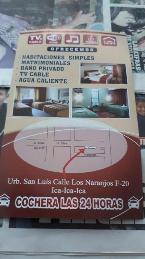 Hospedaje Los Paredones إِكا المظهر الخارجي الصورة